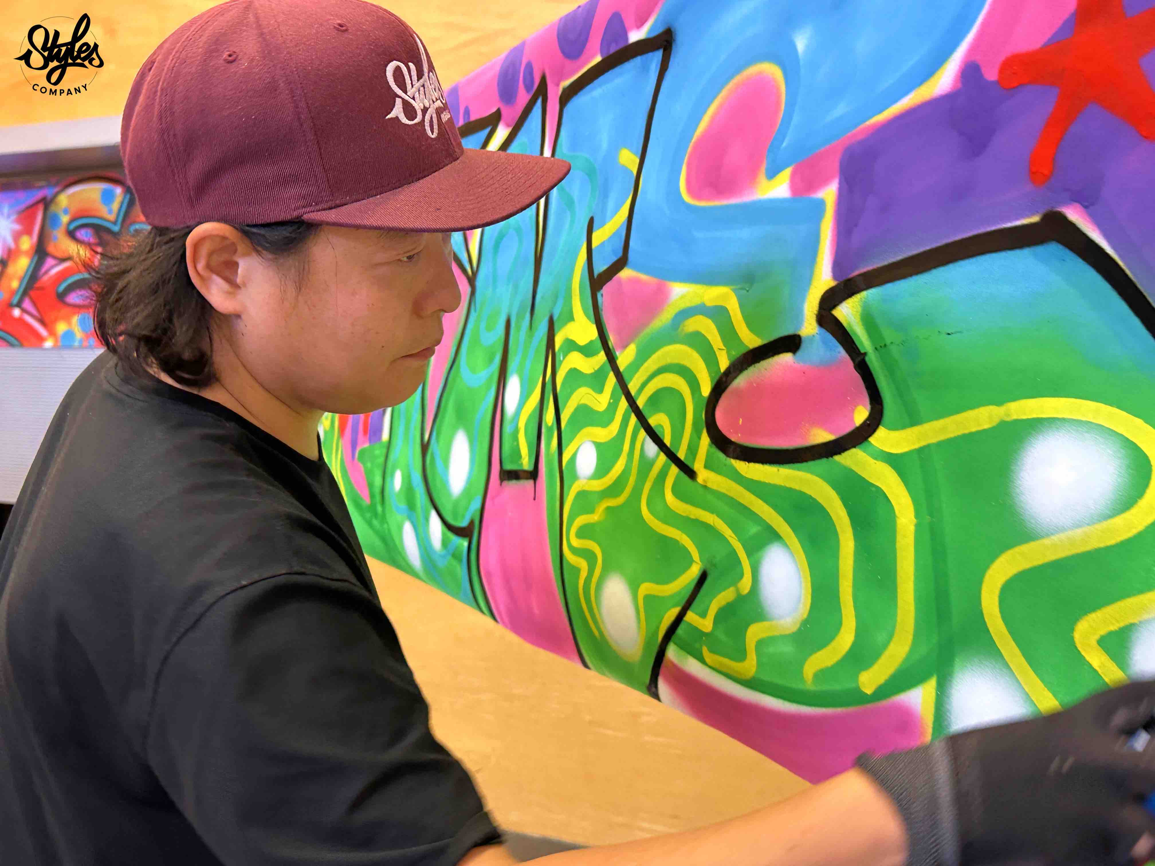 Graffiti Street Art CJP, CKV URBAN ARTS Project MARIS COLLEGE door Styles Company
