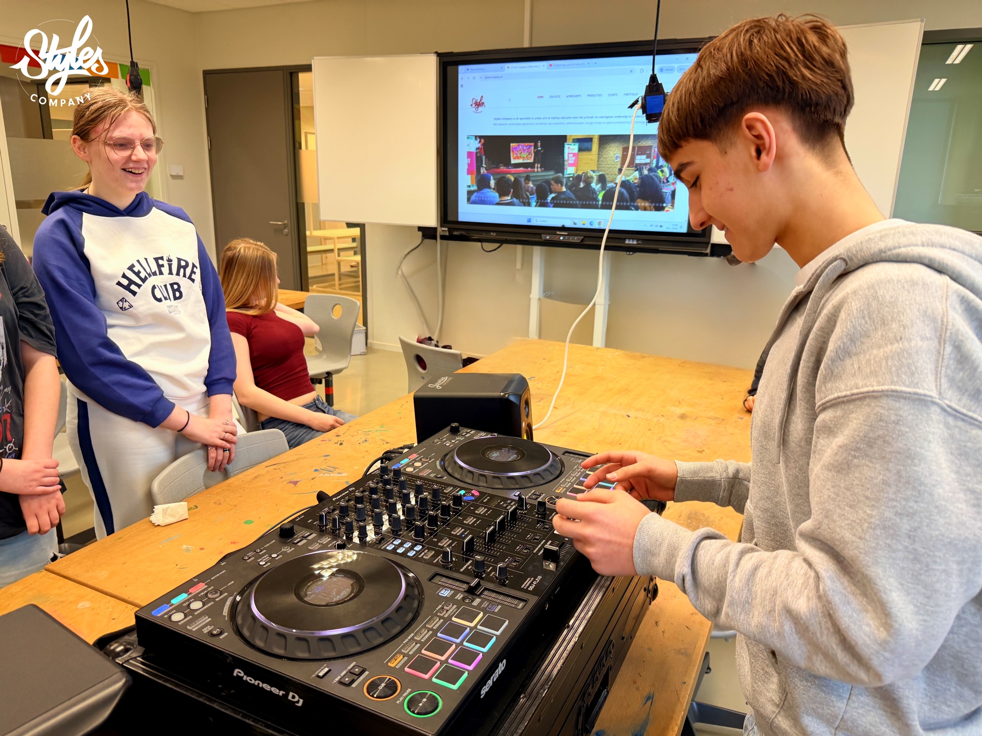 DJ Productie Kunst en cultuur educatie CKV Project Veurs College door Styles Company