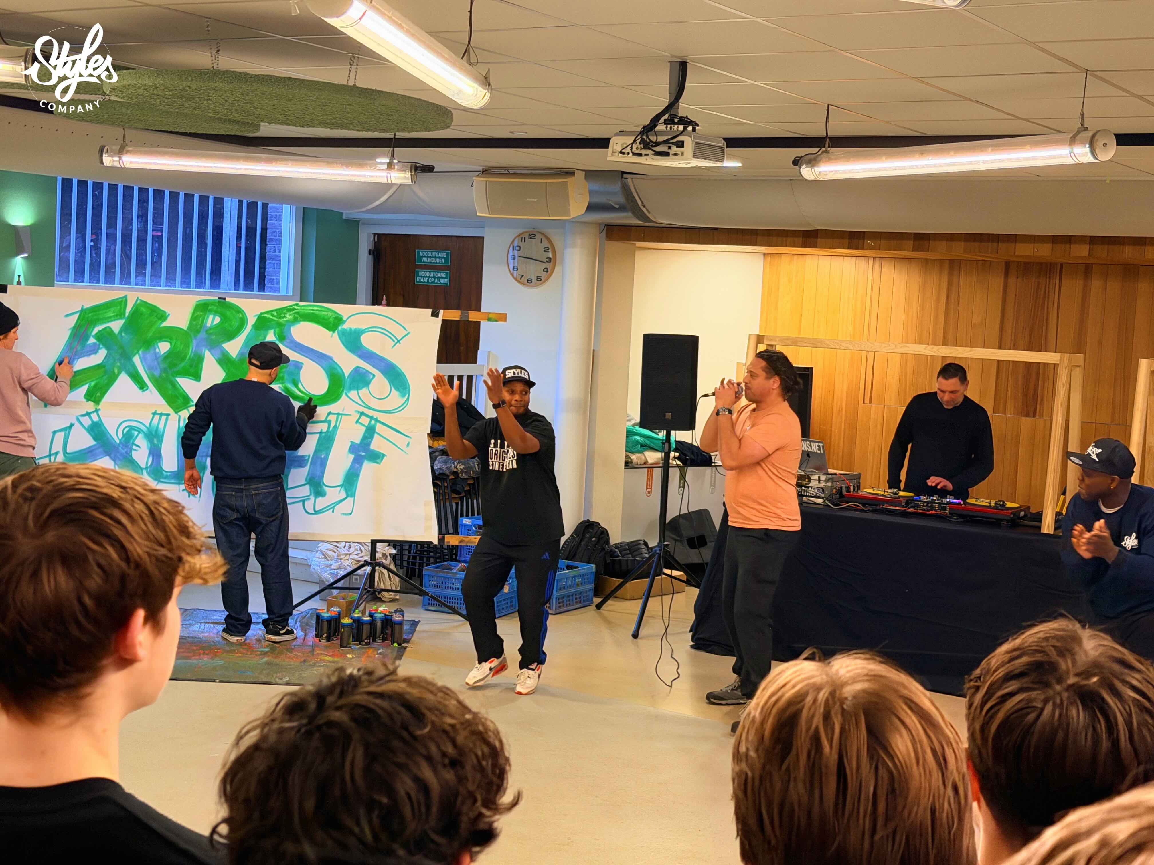 Urban Arts CKV-dag bij Gymnasium Sorghvliet door Styles Company
