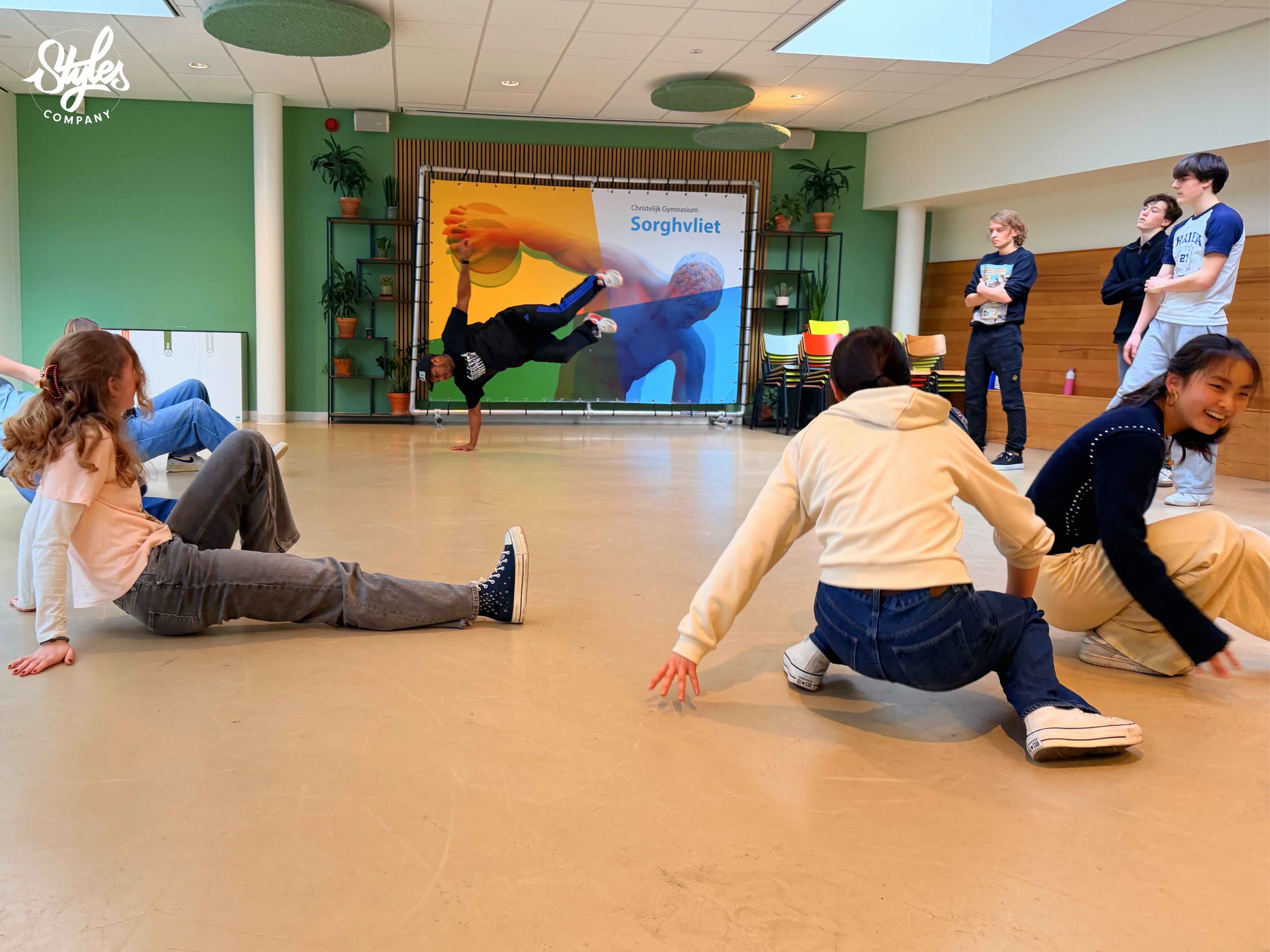 Urban Arts CKV-dag bij Gymnasium Sorghvliet door Styles Company