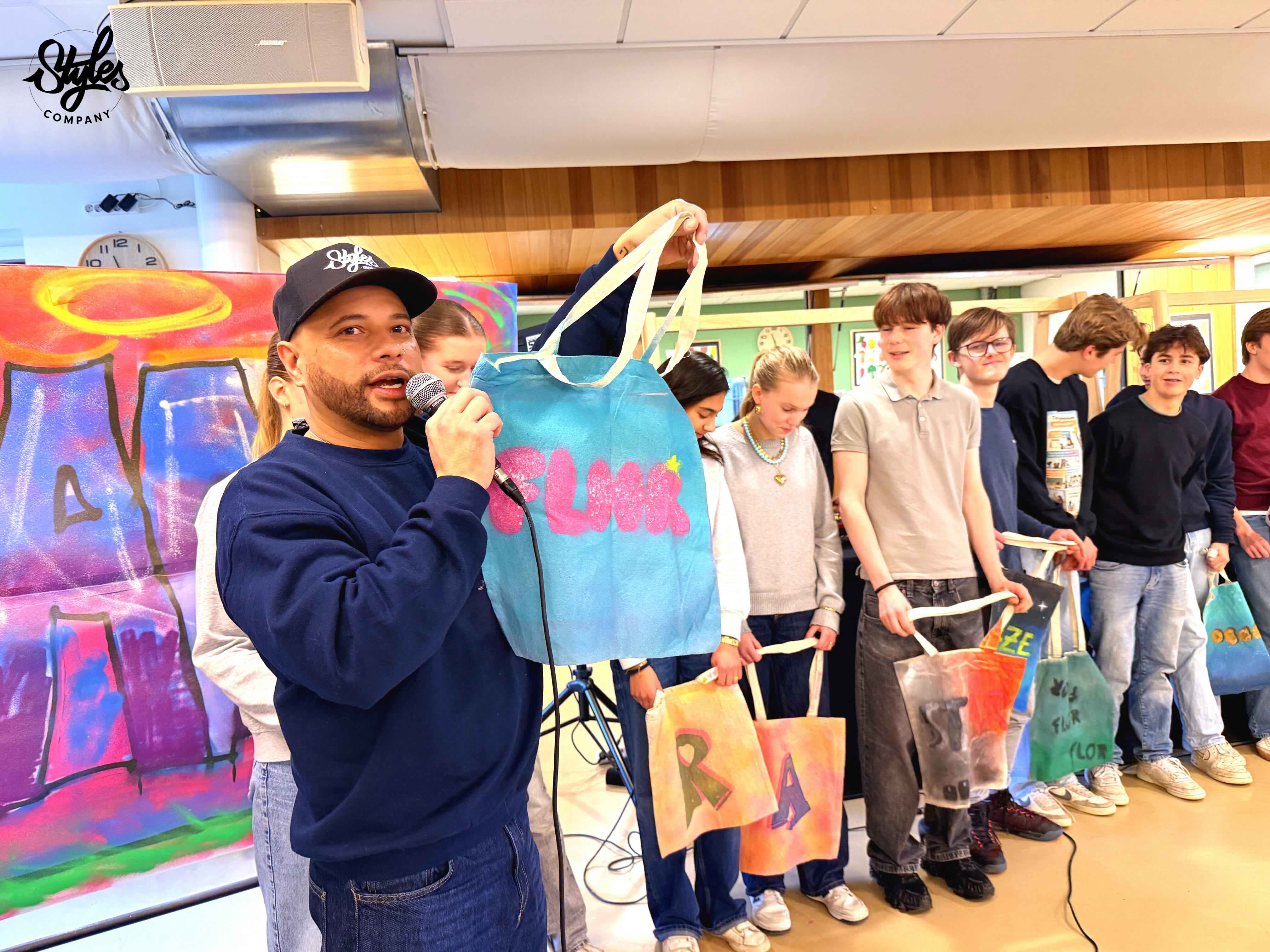 Urban Arts CKV-dag bij Gymnasium Sorghvliet door Styles Company