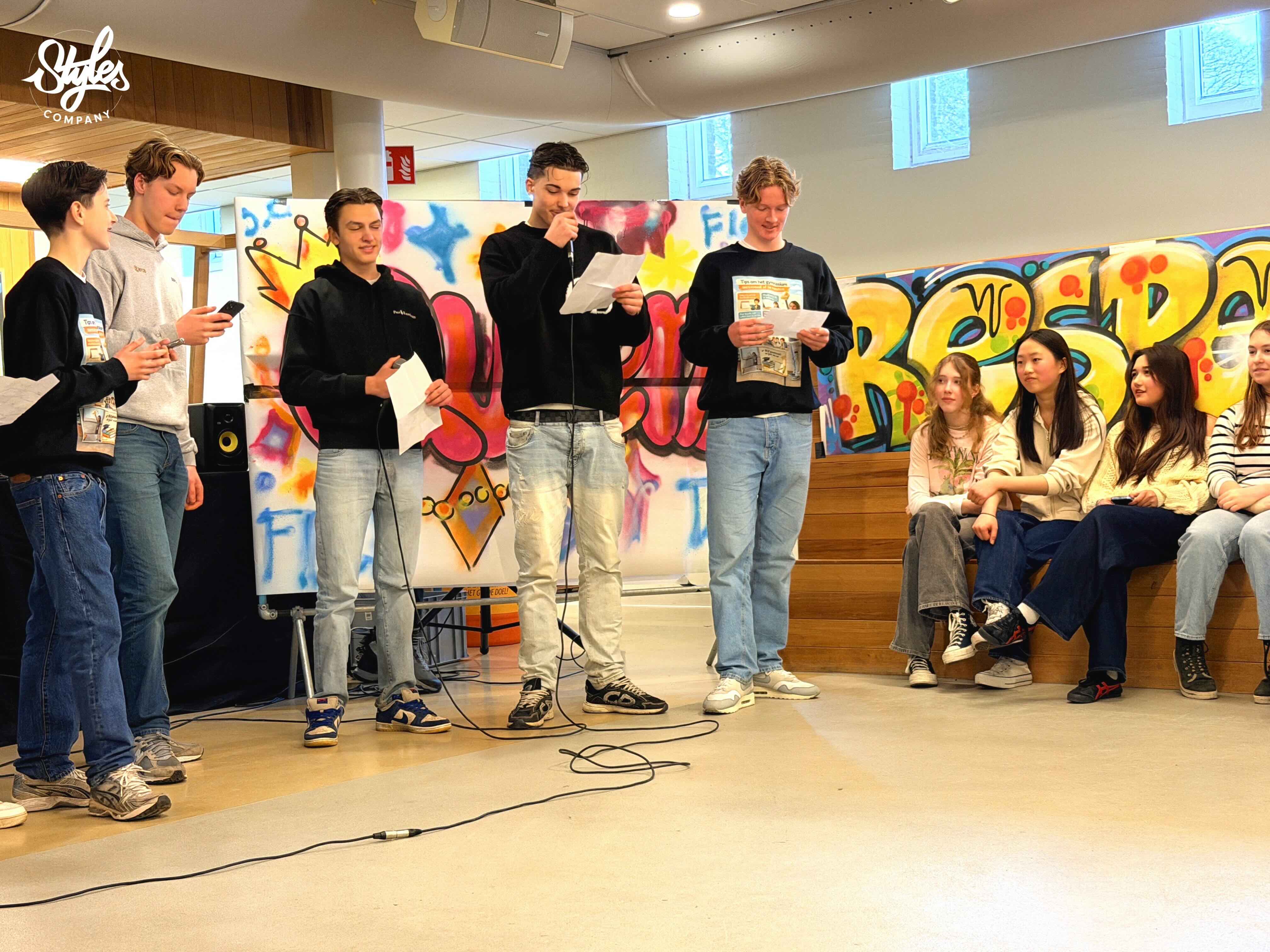 Urban Arts CKV-dag bij Gymnasium Sorghvliet door Styles Company